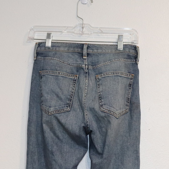 Rag & Bone High Rise Ankle  Dip Dyed Hem Cigarette Jeans Sz 24 - Picture 8 of 12